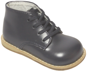 LEATHER BABY WALKING SHOES EE WIDTH (0151501) NAVY